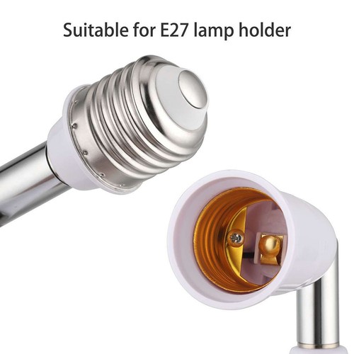 1/2/3/4Pcs E27 Light Socket Extender 4.5 Inch Extension Adjustable Vertical 90° - Picture 7 of 16