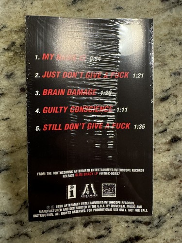 Eminem Slim Shady LP Sampler Cassette Sealed - Picture 3 of 6