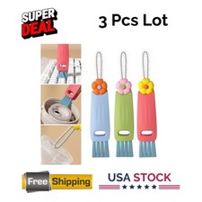 3 in 1 Cup Lid Bottle Gap Crevice Multifunctional Portable Cleaning Brush 9 Pcs