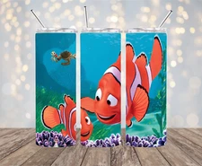 Nemo Inspired 20 oz Stainless Steel Tumbler Handmade (#12)