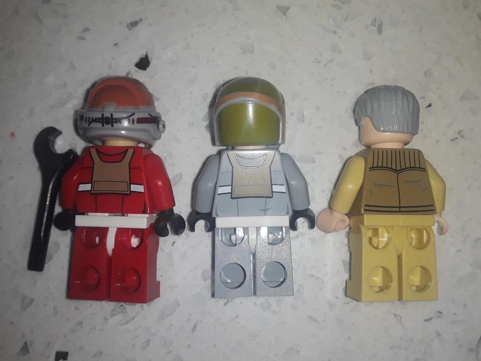 Lego Star Wars 75050 Minifigures Gray Squadron Pilot Airen Cracken Ten Numb Lot - Image 2 of 2