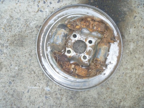 OEM 88-92 Honda TRX300 TRX300A Fourtrax 2x4 LH Front Brake Backing Plate