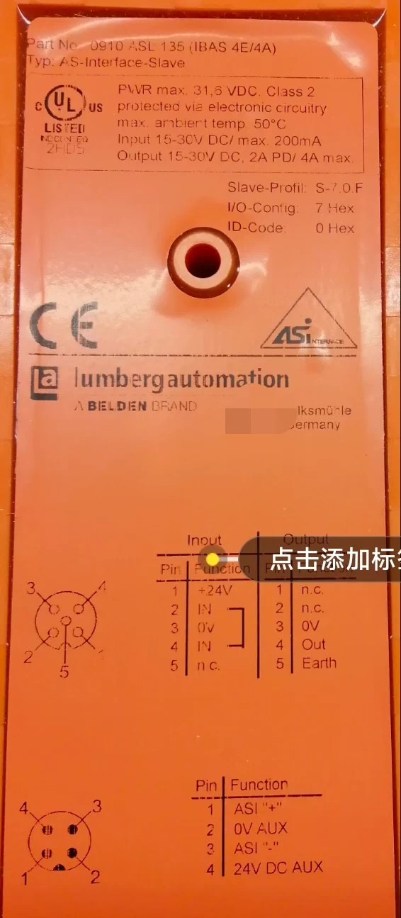 1PCS new LUMBERG 0910 ASL 135 module Brand New Fast shipping DHL/Fedex