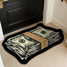 Money Rugs, Area Rug, 100 Dollar Bill Rug Art Money Carpet, diatomaceous Eart...