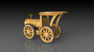 Attraktive 3D gedruckte Modelleisenbahn