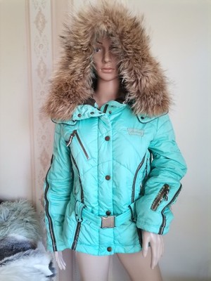 SPORTALM Skijacke Ski Jacke Winterjacke FELL EDEL TÜRKIS GR S/M 38 Jacket SISSI