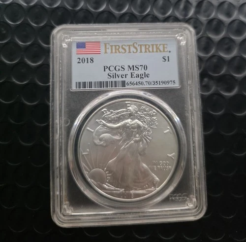 *2018 AMERICAN SILVER EAGLE PCGS MS-70 FIRST STRIKE*