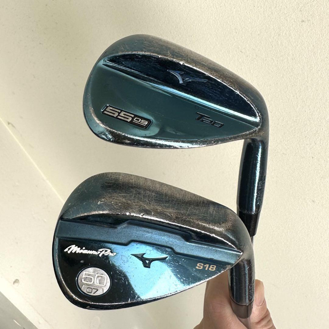 nagaremizuno pro S18 ウェッジ 52° & 58° Mizuno Pro S18(50) & T20(55) Miura 58 Wedge Set w/o Head
