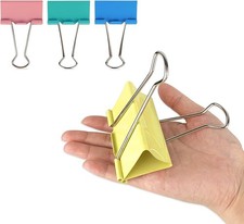 Premium 3-Inch Binder Clips - 8-Pack In 4 Colors 2 Extra Large Clips Each