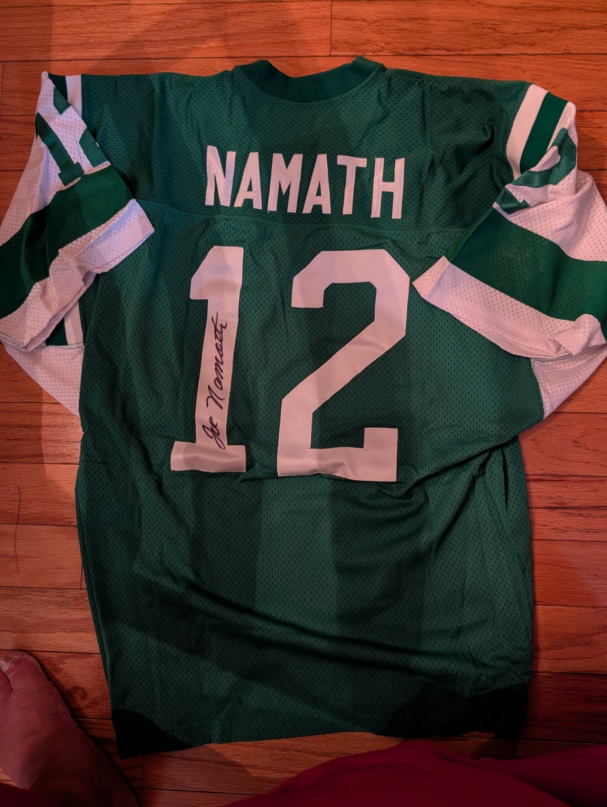 Joe Namath Autographed Signed New York Jets #12 NY Jets Jersey Steiner coa 