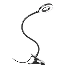 Desk Clip Lamp for Reading 10 Dimmable Brightness Modes Clamp Light