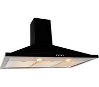 Leisure H92PK Built In 90cm 3 Speeds Chimney Cooker Hood Black 