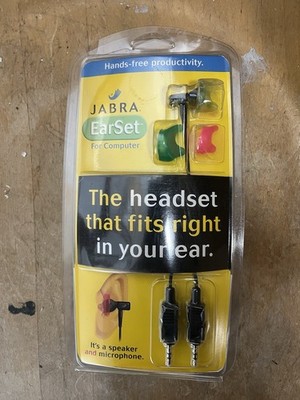 Jabra EarSet Universal Headset w/Mic for Computer w/ 3.5mm Jacks Mod. EPP-4001-2