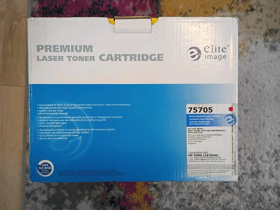 Elite Image 75705 Magenta Toner - HP648A - CE263A - FAST SHIP - Image 3 of 4