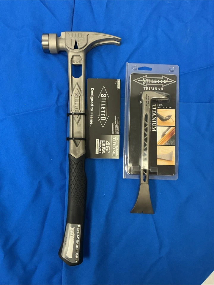 Stiletto TIB15MC Tibone 15Oz Milled/curved Titanium Framing Hammer