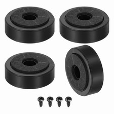 4 Pcs Speaker Isolation Feet, 47mmx15mm Plastic Shock Absorption Base, Black