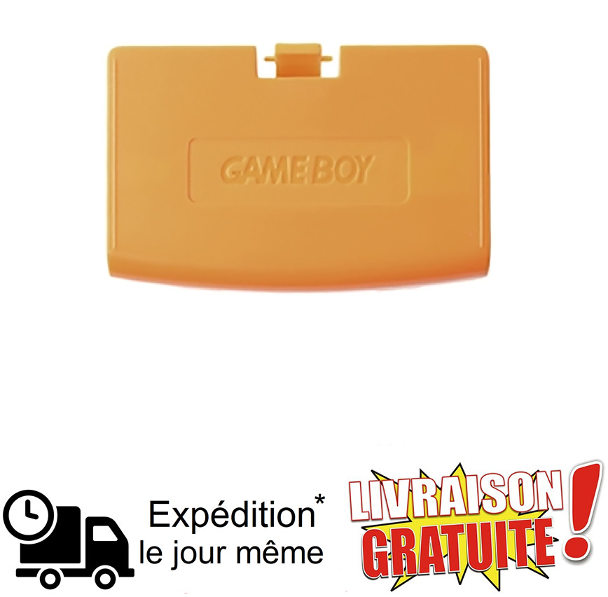 Coque cache batterie Game Boy advance orange transparent accessoire rétro