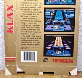 Klax - Box Only - Nintendo Nes (No Game - No Manual)