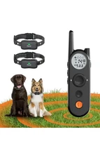 X3 Wireless Dog Fence & Training Collar for 2 Dogs, 3500FT Adjustable Fence &...