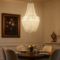 HäNgelampe Kronleuchter Deckenlampe HäNgeleuchte Kristalle Verchromt Led H 150Cm