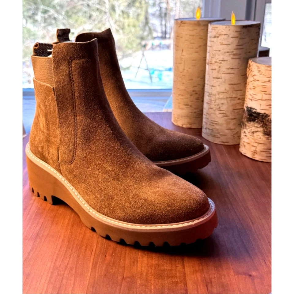 Vaneli Mariel Botines Chelsea de Gamuza Tostada para Mujer Talla 9 M Caja Original Foto 4 de 4