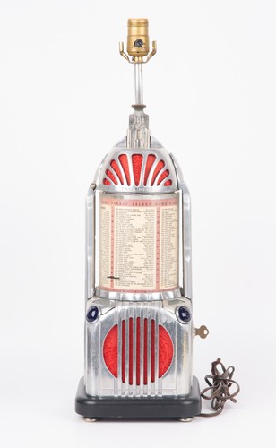 Beautiful Antique Shyvers Multiphone Tabletop Jukebox w/ Lamp Conversion