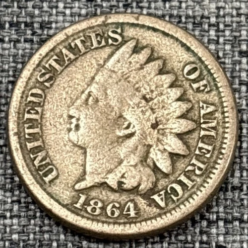 1864 CN Indian Cent Civil War Era