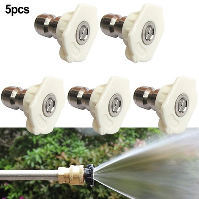 #ad 1 4 Quick Connection White 40 Degree 5 Power Pressure Washer Spray Nozzle Tips $17.92