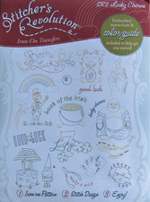 Stitcher's Revolution LUCKY CHARMS Good Luck Embroidery Transfer Pattern SR2 NEW