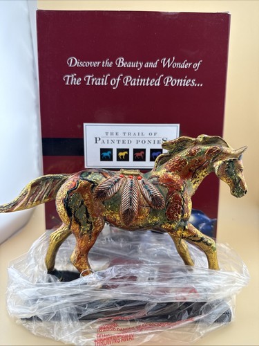 Trail of Painted Ponies Golden Feather Pony by Artist Lynn Bean 1E/2183-Rare!