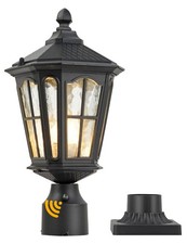 Post Light Outdoor with 3-Inch Pier Mount Base, 17H Exterior Post Light Fixtu...