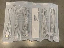 USB A to iPhone Charging Cable 4- 6’ Cords And 2-3’ Cords