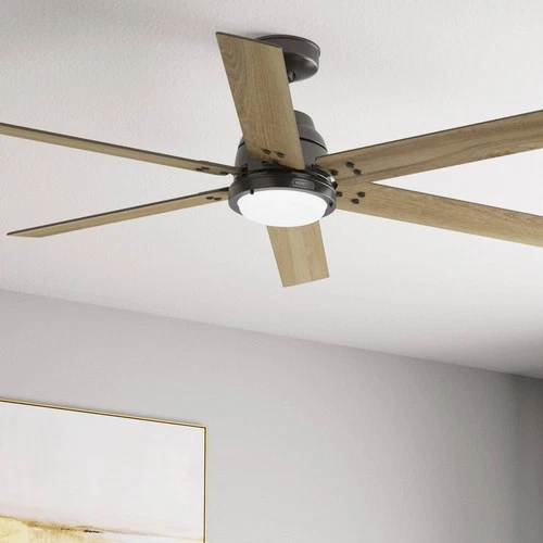 60" Hunter Gravity Noble Bronze LED Smart Ceiling Fan - Picture 1 of 7
