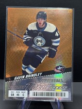 2024 Upper Deck Credentials Debut Ticket Access Orange /199 Gavin Brindley y1s