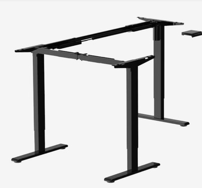 FlexiSpot E2L L-Shaped Corner Standing Desk Frame with 3-Leg, 4 Memory Presets, 