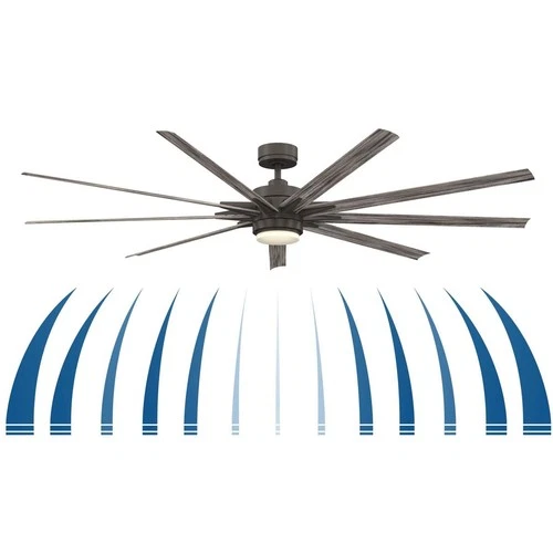 Fanimation Fans FPD8159BLW Odyn 84 84 inch Black Fan-Uni - Picture 3 of 9