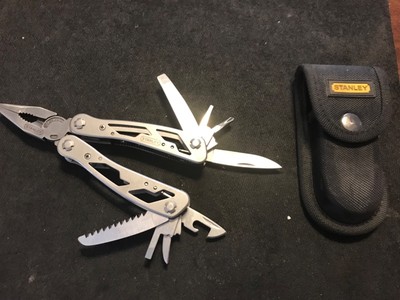 Stanley Tools 12-in-1 Multi-Tools Leatherman Style Plier Set w/ Sheath Case