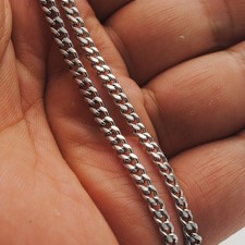 3/3.5mm Wholesale Stainless Steel Curb Cuban Chains Woman Man Link NEVER FADE