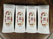 Dove Holiday Treats Deodorant Apple Cider Caramel 2.6oz 4-Pack Limited Edition
