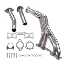 Stainless Steel Headers For 1990-95 Nissan Hardbody 2.4l 4wd - Polished Stainless Steel Headers For 1990-95 Nissan Hardbody 2.4l 4wd - Polished