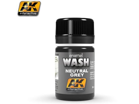 AK Interactive 00677 35ml - Enamel Neutral Grey Wash