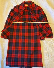 1950s Pendleton 49er Red Plaid Jacket W/ Matching Red Plaid Side Zip Skirt