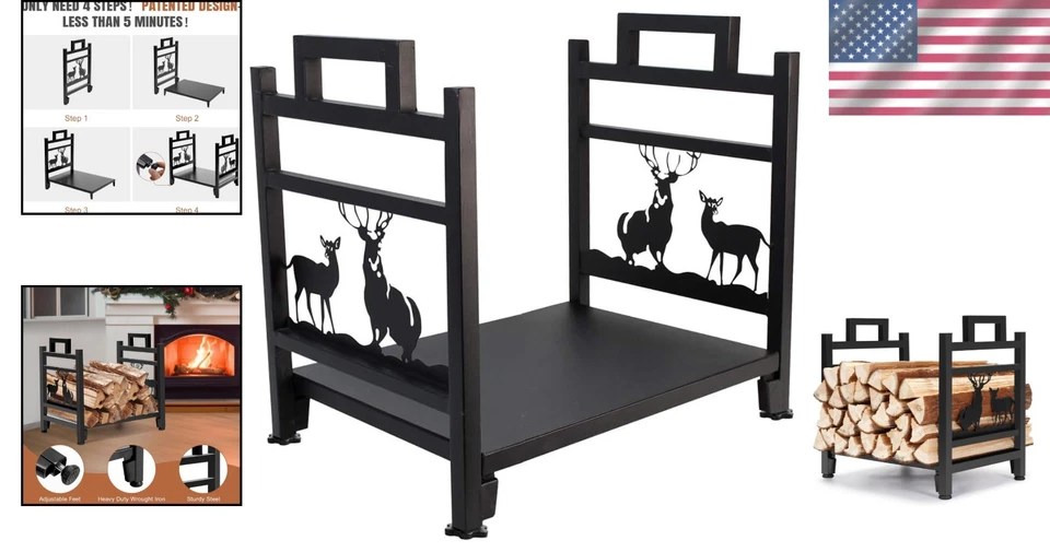 Estante de leña independiente - Fácil montaje Foto 2 de 4