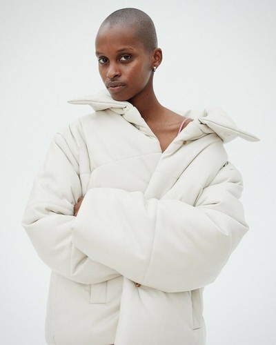 NWT Nanushka Hide Vegan Leather Puffer 