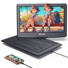 19" Portable DVD Player Monitor with 16" Swivel Screen HDMI USB AV OUT Battery