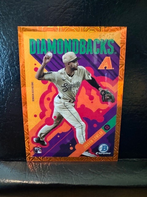 2024 Bowman Chrome Jordan Lawlar Ascensions RC Orange MOJO  #BA-22 09/25 DBacks