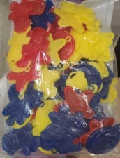 100 Tie on Balloon Weights (8 gram) Bears Hearts Smilies Stars for 18" Foil -NEW