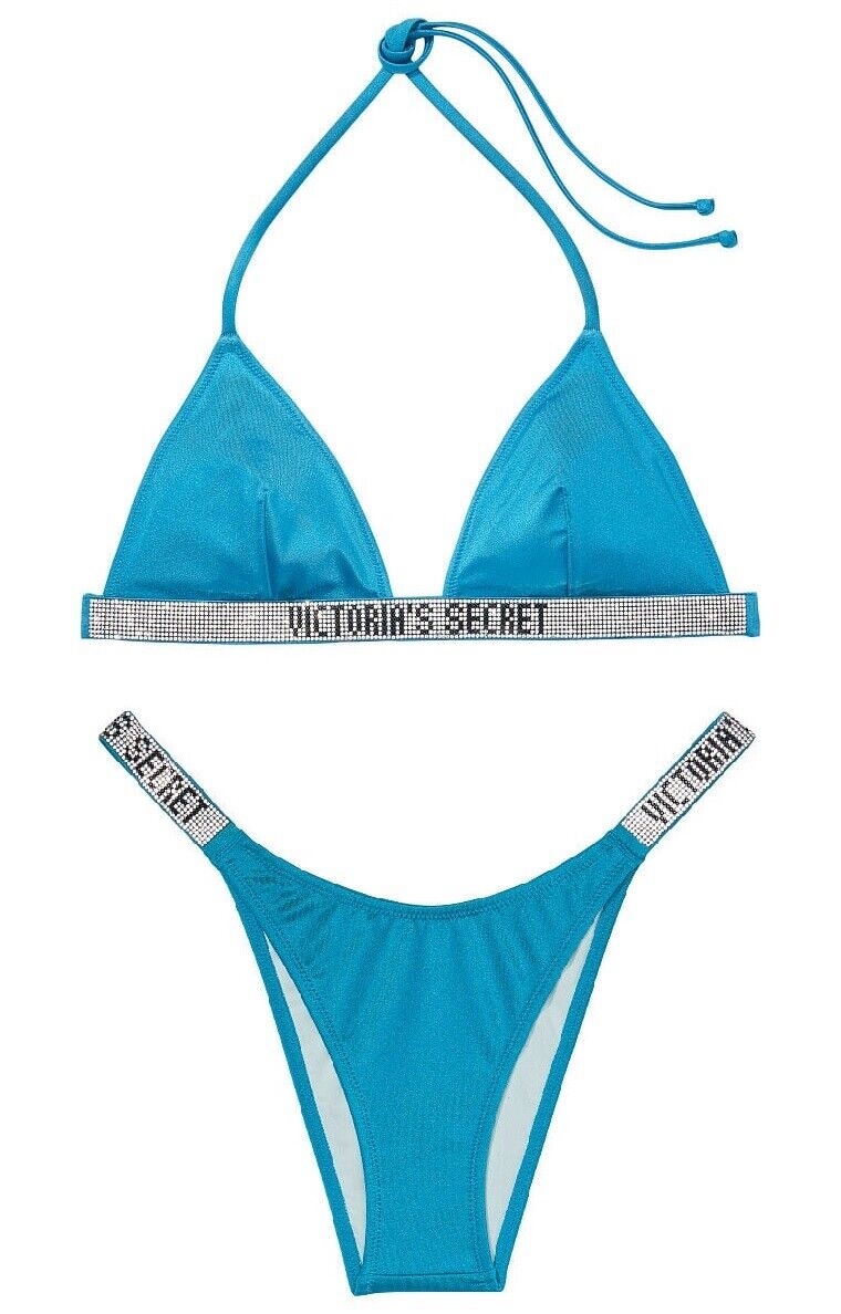 Victoria's Secret Shine Strap Fabulous Push Up Bikini Swim Top