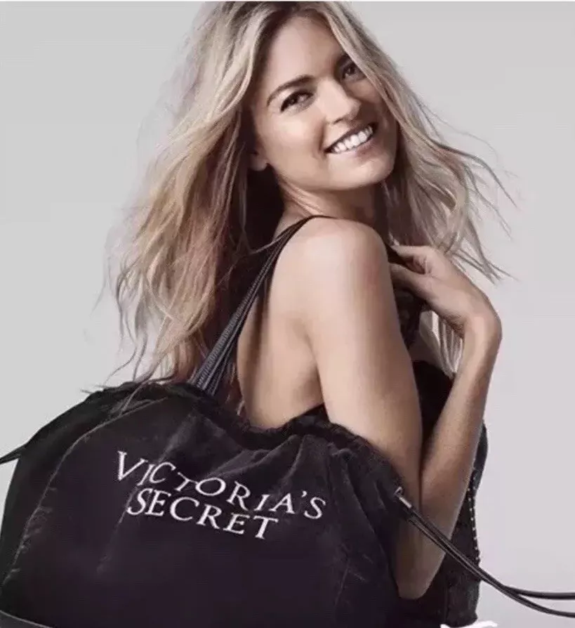 Victoria s Secret Limited Edition Black Velvet Luxe Tote Bag