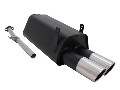 NOVUS SPORTAUSPUFF Endschalldämpfer für BMW 3er E36 316i / 318i 2x90 SR-Design